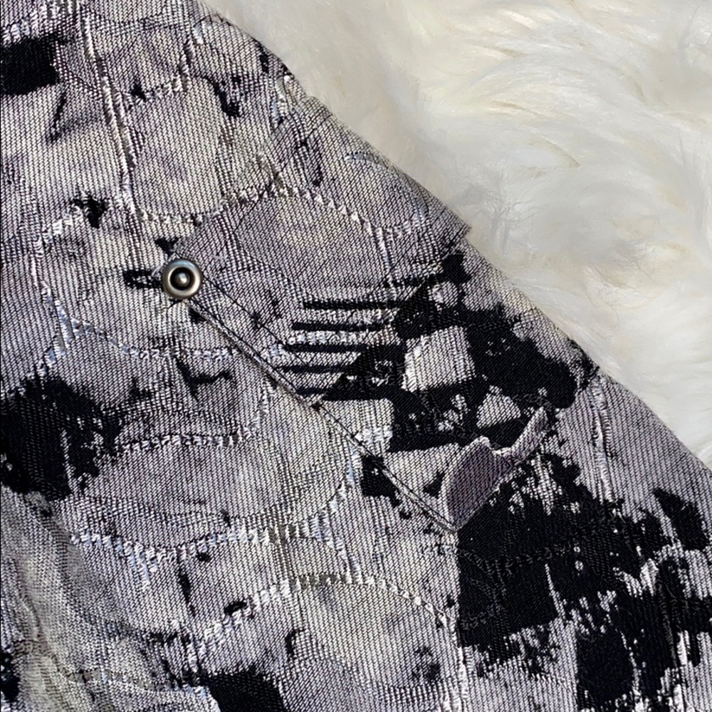 Chico's Jacquard Silver Patterned Open Jacket - image 6